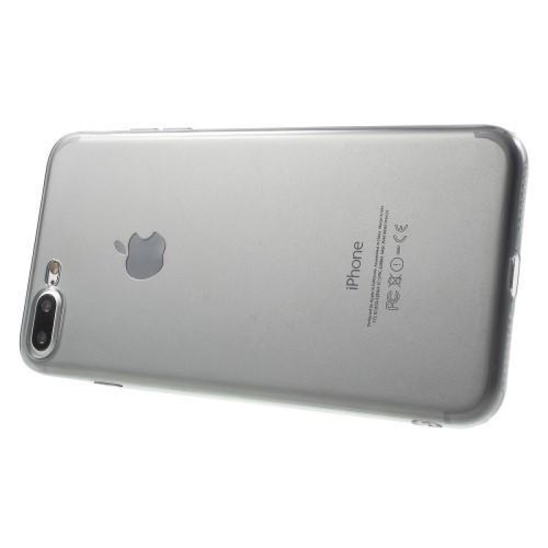 Vékony, vékony zselés tok iPhone 8 Plus és iPhone 7 Plus készülékhez - szürke