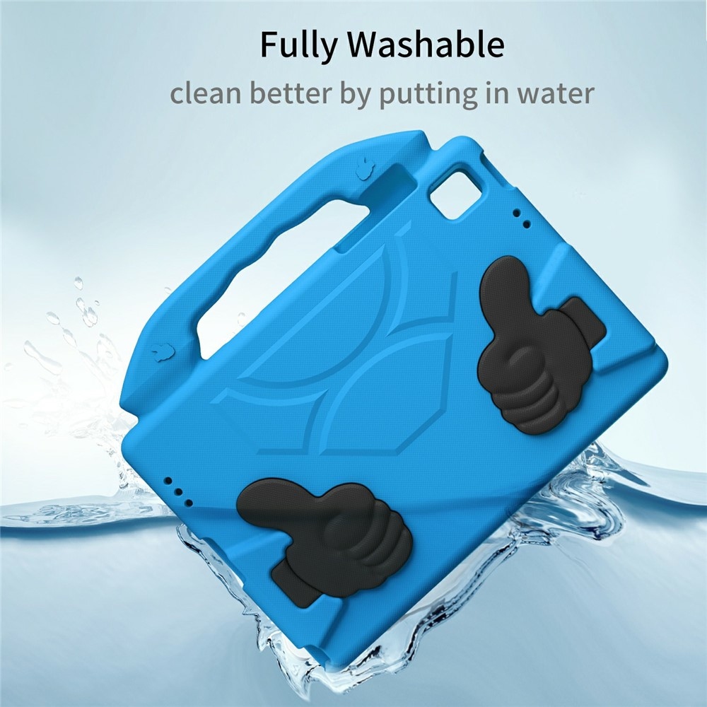 Tartós EVA hüvelykujjas tok markolattal Samsung Galaxy Tab A11+/Tab A9+ táblagéphez - kék