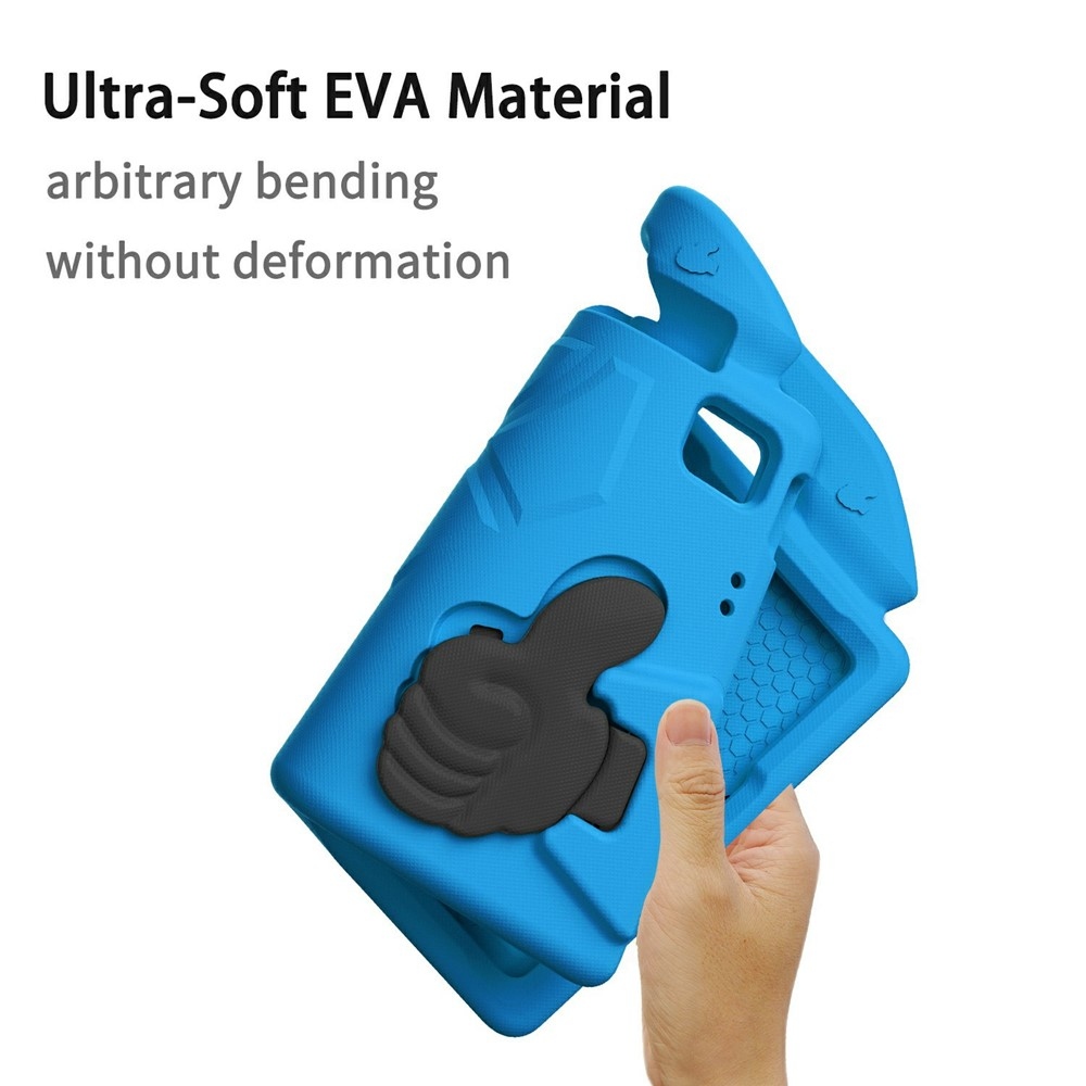 Tartós EVA hüvelykujjas tok markolattal Samsung Galaxy Tab A11+/Tab A9+ táblagéphez - kék