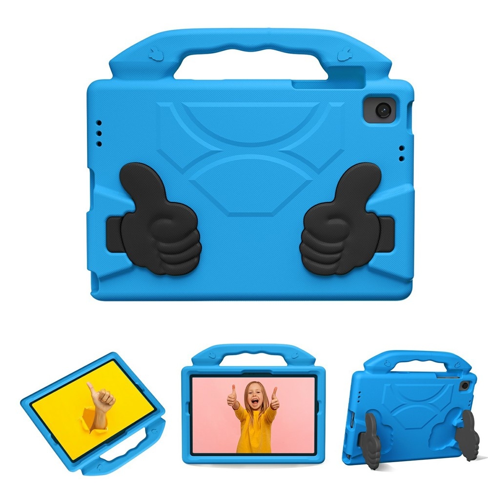 Tartós EVA hüvelykujjas tok markolattal Samsung Galaxy Tab A11+/Tab A9+ táblagéphez - kék