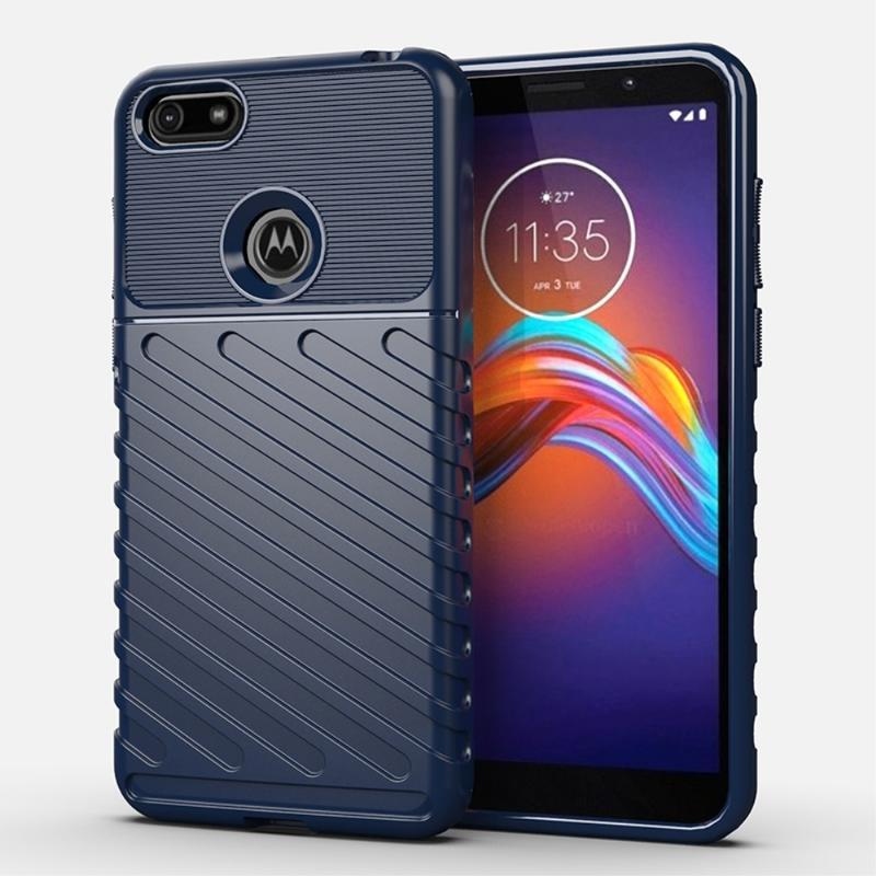 Thunder tartós zselés tok Motorola Moto E6 Play készülékhez - kék