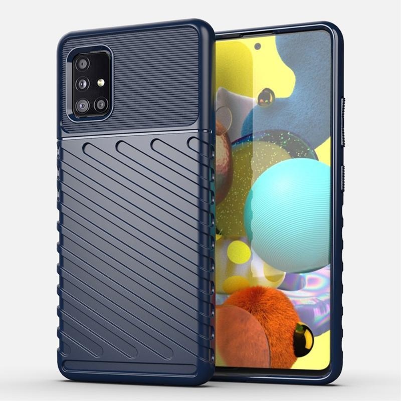 Thunder tartós zselés tok Samsung Galaxy A51 5G készülékhez - kék