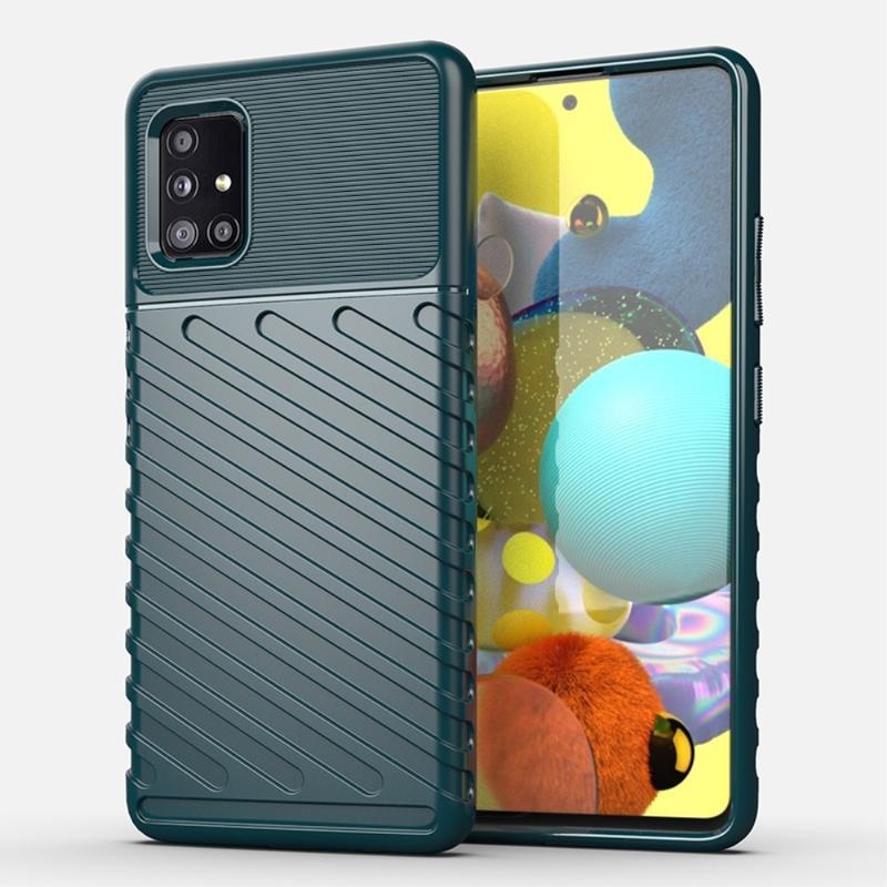 Thunder tartós zselés tok Samsung Galaxy A51 5G - zöld