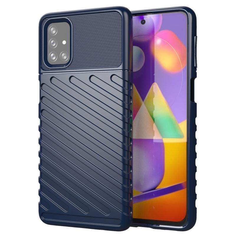 Thunder tartós zselés tok Samsung Galaxy M31s készülékhez - kék