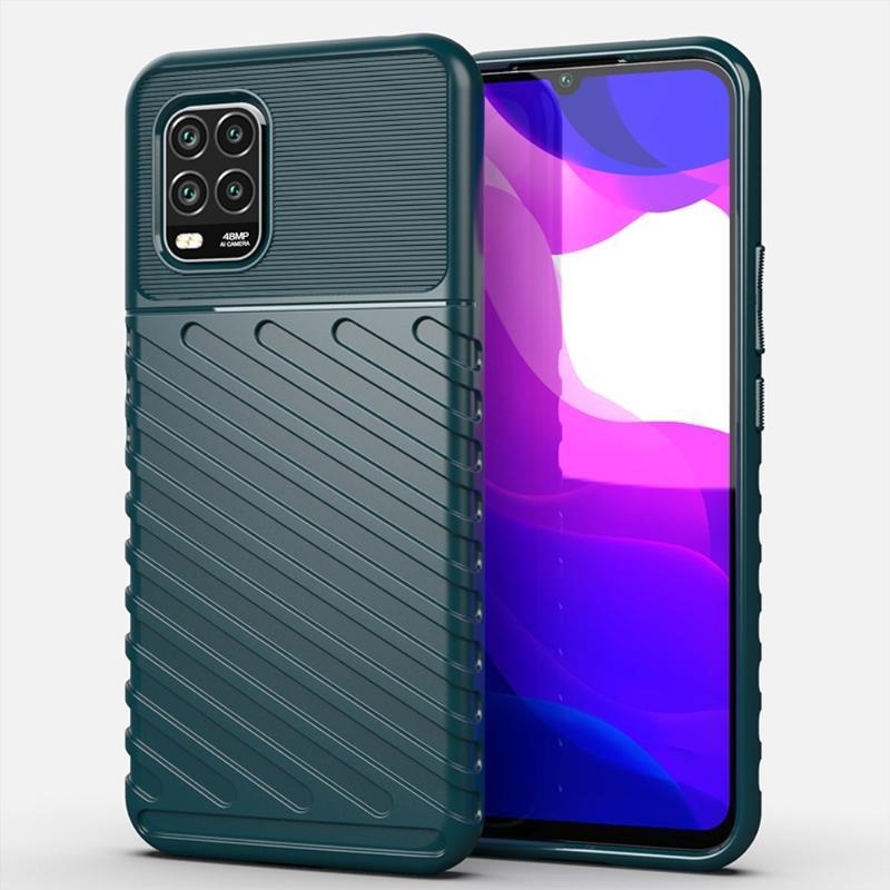 Thunder tartós zselés tok Xiaomi Mi 10 Lite készülékhez - zöld