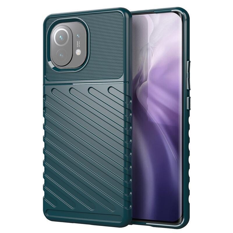 Thunder tartós zselés tok Xiaomi Mi 11-hez - zöld