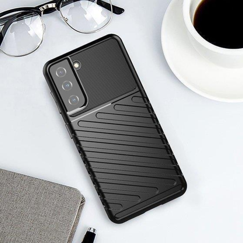 Thunder tartós zselés tok Samsung Galaxy A14 4G/5G készülékhez - fekete