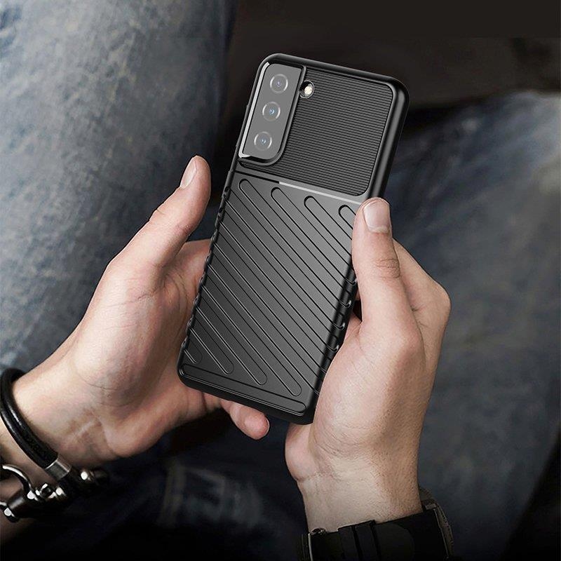 Thunder tartós zselés tok Samsung Galaxy A14 4G/5G készülékhez - kék