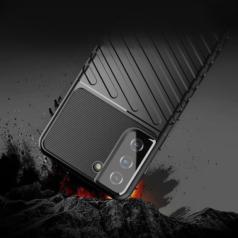 Thunder tartós zselés tok Samsung Galaxy A14 4G/5G készülékhez - kék