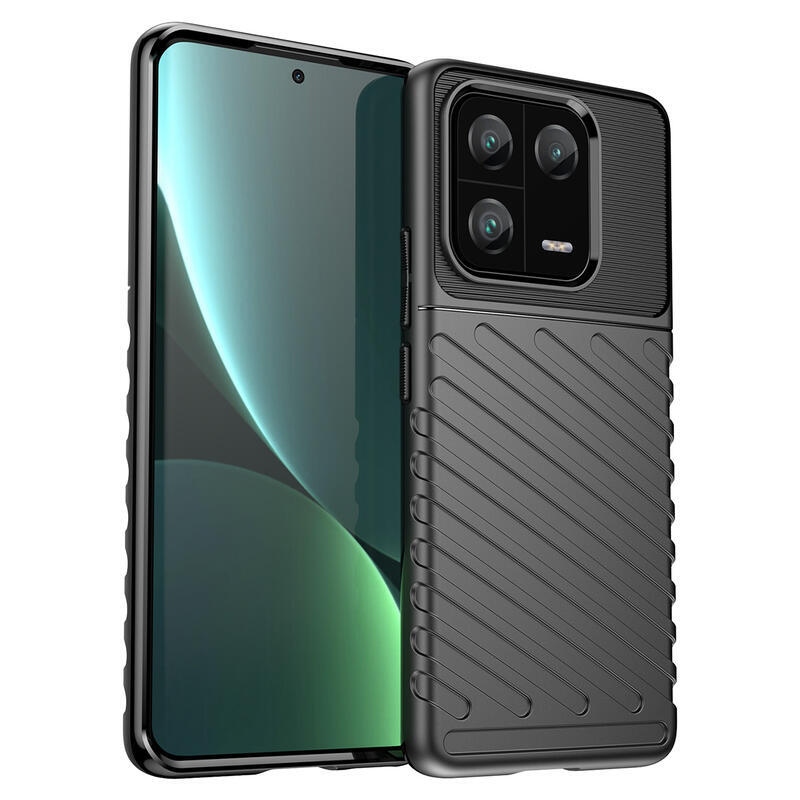 Thunder tartós zselés tok Xiaomi 13 Pro-hoz - fekete