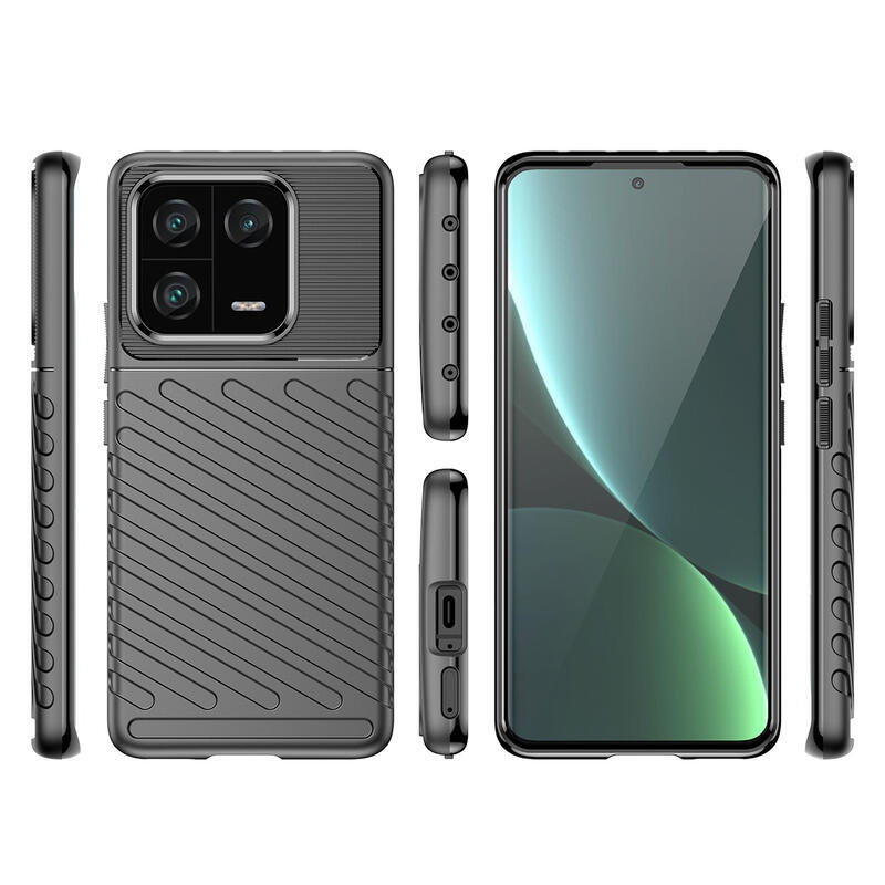 Thunder tartós zselés tok Xiaomi 13 Pro-hoz - fekete