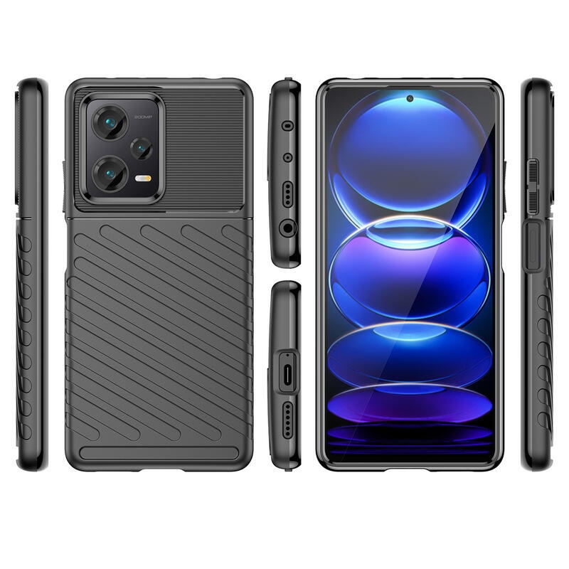 Thunder tartós zselés tok Xiaomi Redmi Note 12 Pro+ 5G - fekete