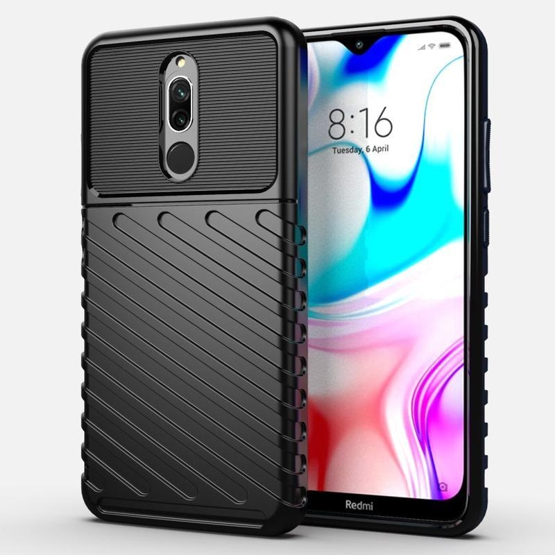 Thunder tartós zselés tok Xiaomi Redmi 8-hoz - fekete