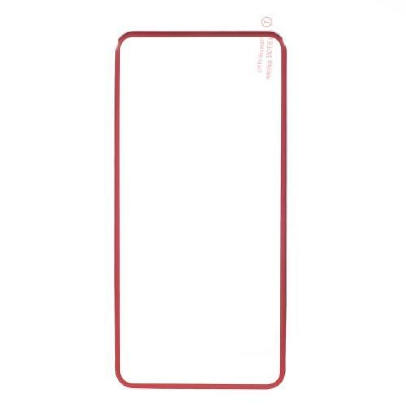 Titánium teljes képernyős hátsó védő edzett üveg iPhone 7 Plus és 8 Plus készülékhez - piros szegéllyel
