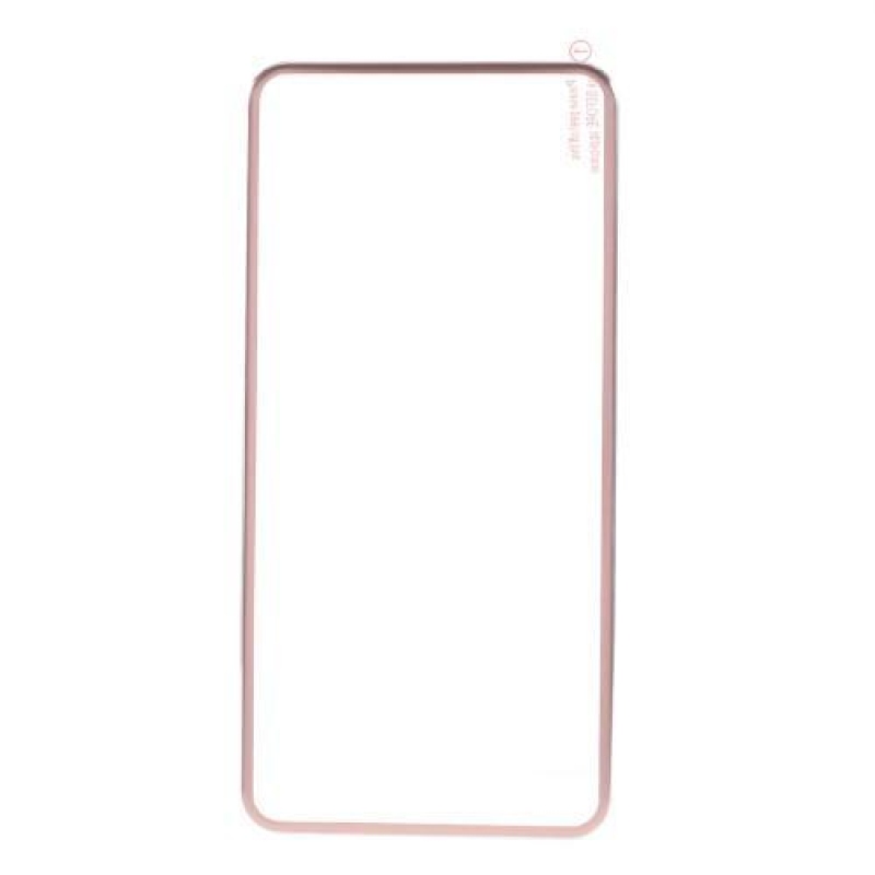 Titánium teljes képernyős hátsó védő edzett üveg iPhone 7 Plus és 8 Plus készülékhez - rózsaarany díszítéssel