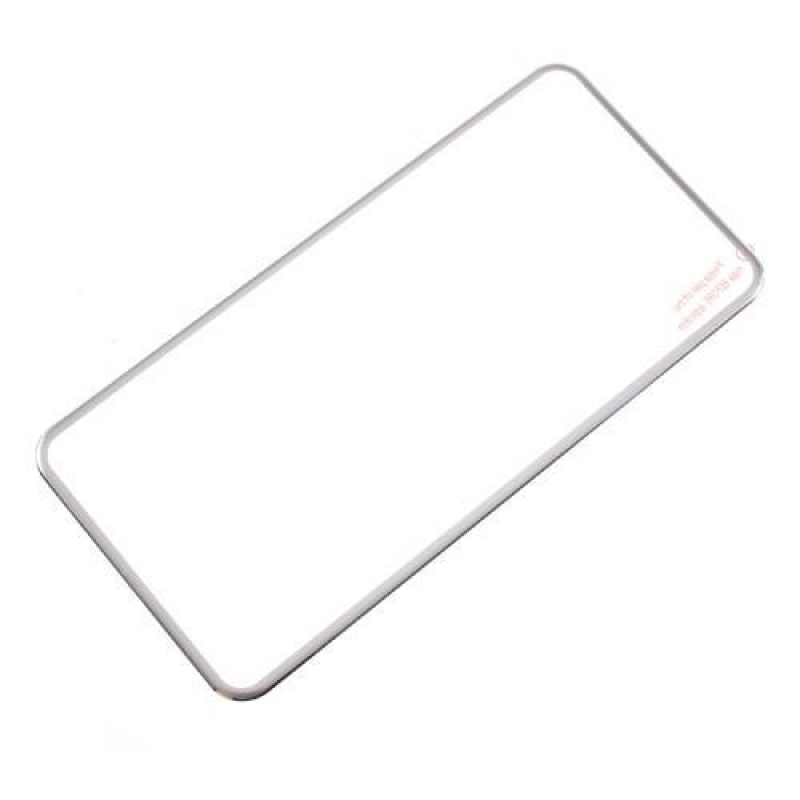 Titánium teljes képernyős hátsó védő edzett üveg iPhone 7 Plus és 8 Plus készülékhez - ezüst szegéllyel
