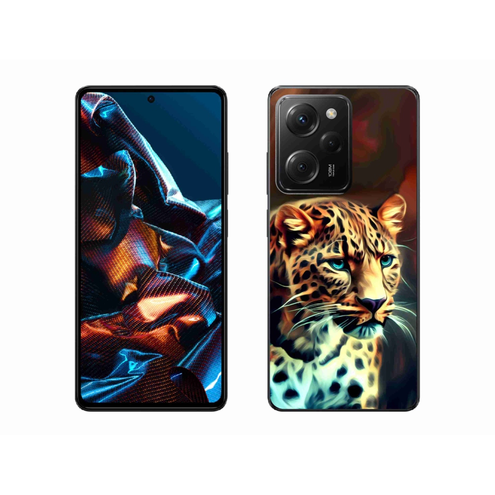 Gél borítás mmCase a Xiaomi Poco X5 Pro 5G-hez - leopárd