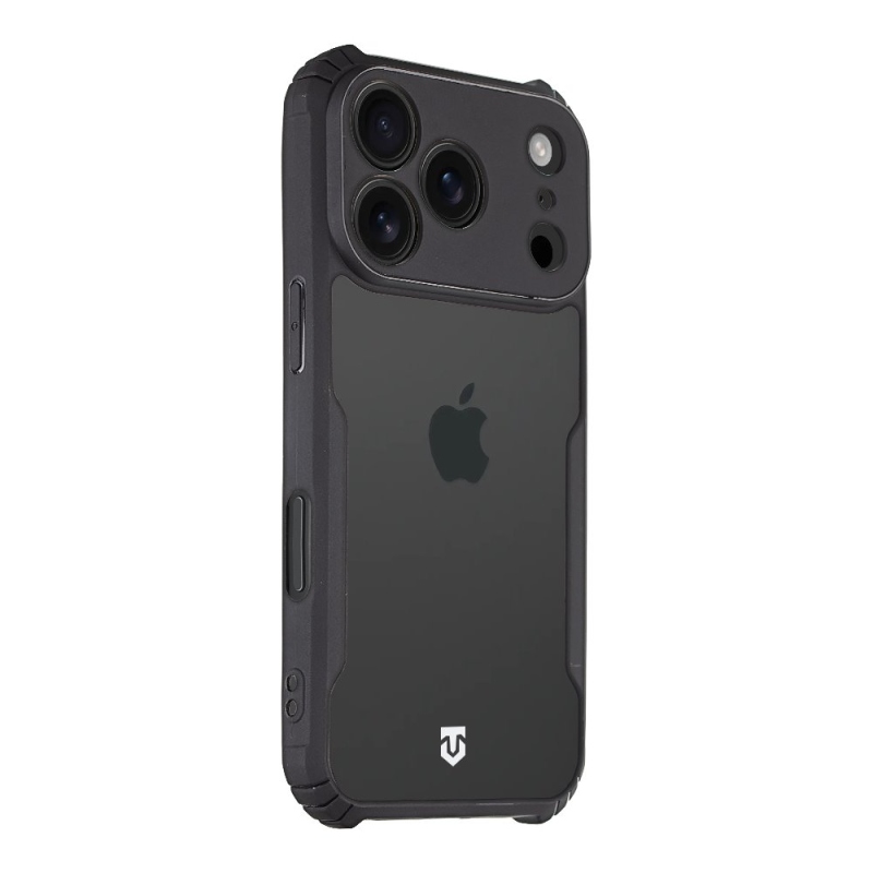 Tactical Quantum lopakodó védőburkolat Apple iPhone 17 Pro készülékhez Clear/Fekete