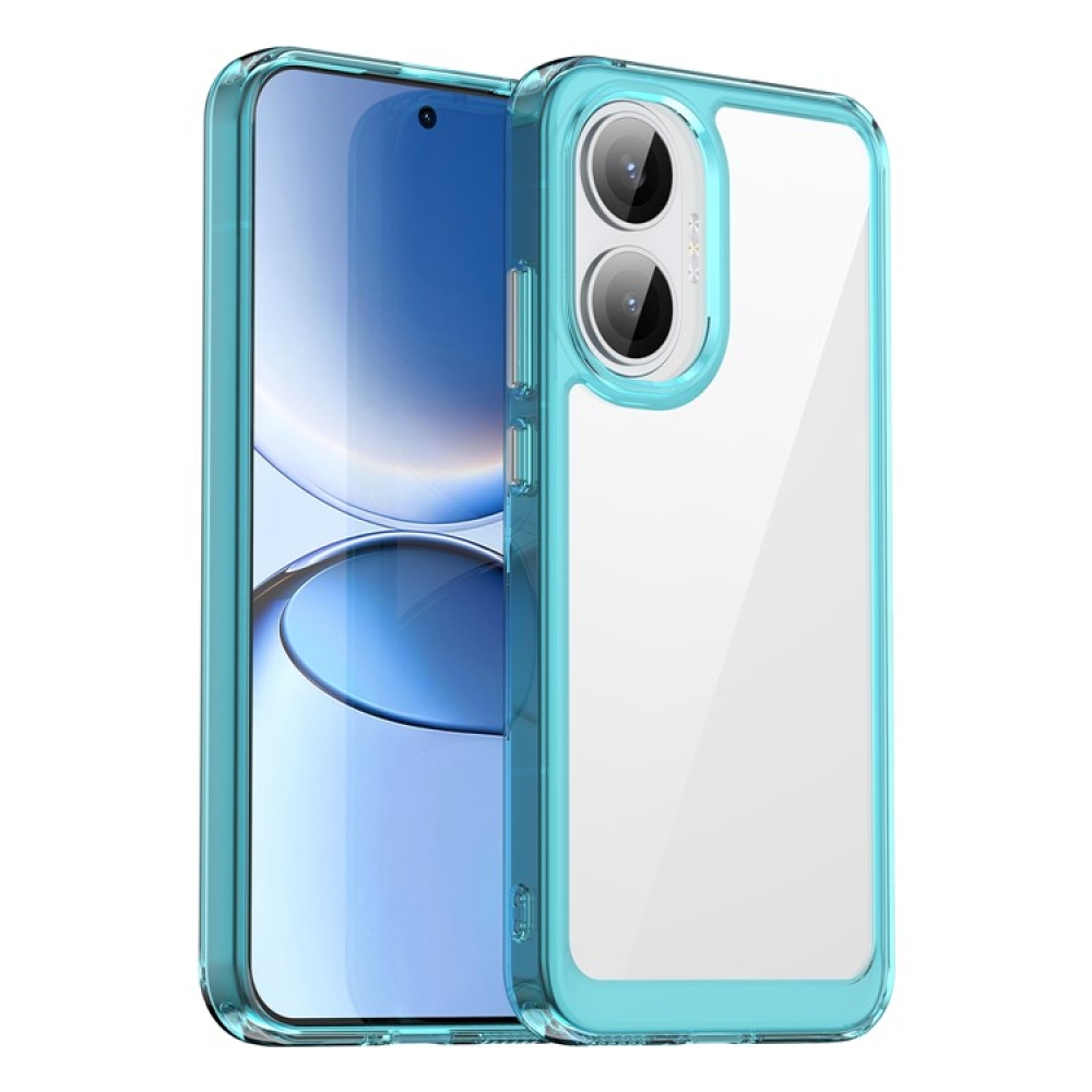 Gél tok fix hátlappal Xiaomi Poco F7 5G - világoskék