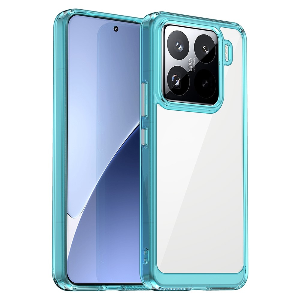 Gél tok fix hátlappal Xiaomi 15 Pro-hoz - világoskék