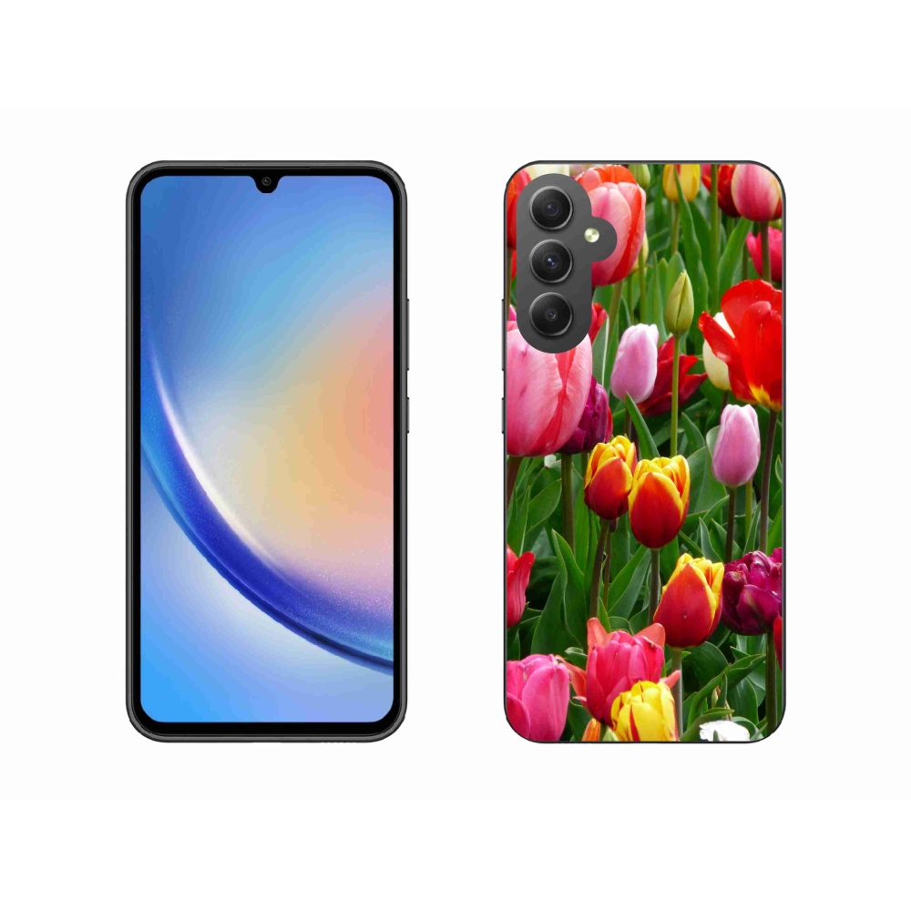Zselés borítás mmCase Samsung Galaxy A34 5G - tulipánok