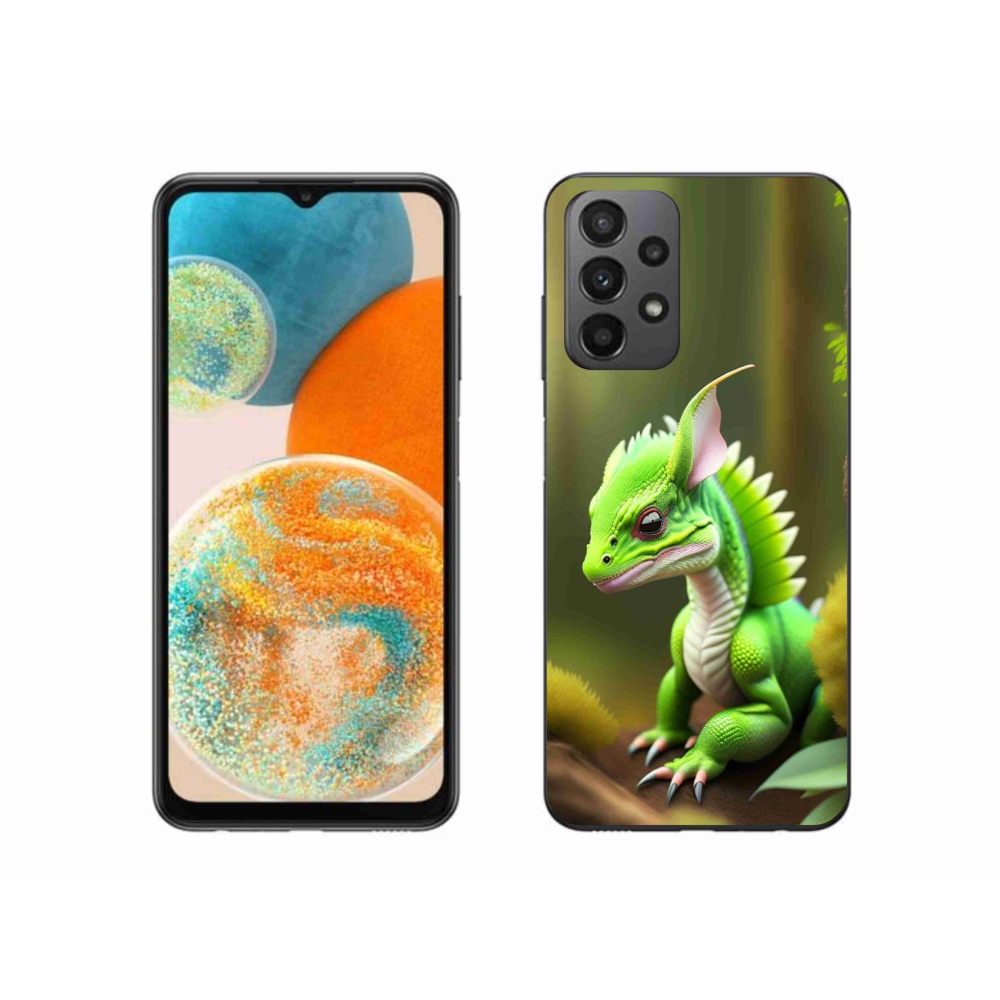 Zselés borítás mmCase Samsung Galaxy A23 4G/5G készülékhez - zöld sárkány