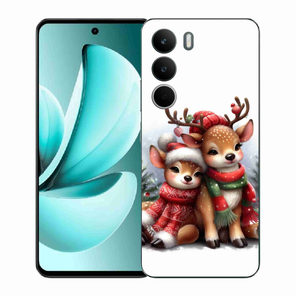 Zselés borítás mmCase a Realme C71 készülékhez - karácsonyi rénszarvas
