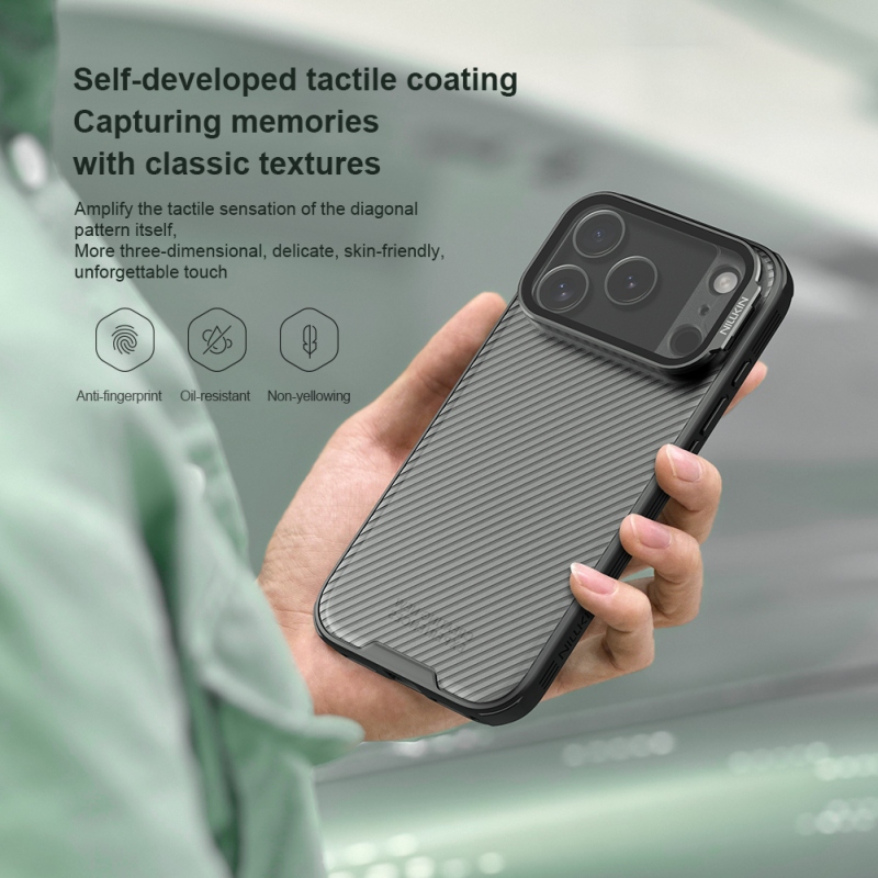 Nillkin CamShield támasz hátsó borító Apple iPhone 17 Pro átlátszó fekete
