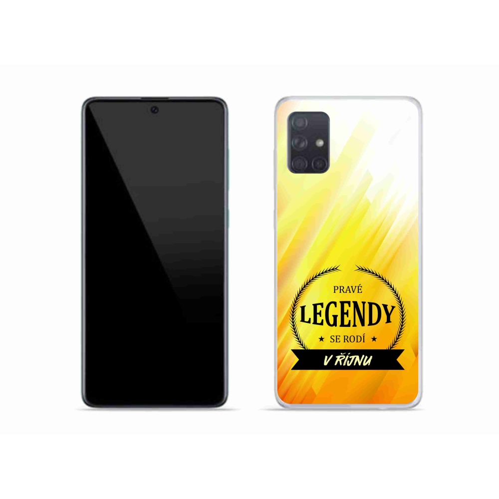 Gél borító mmCase Samsung Galaxy A51 - Októberi legendák sárga háttérrel
