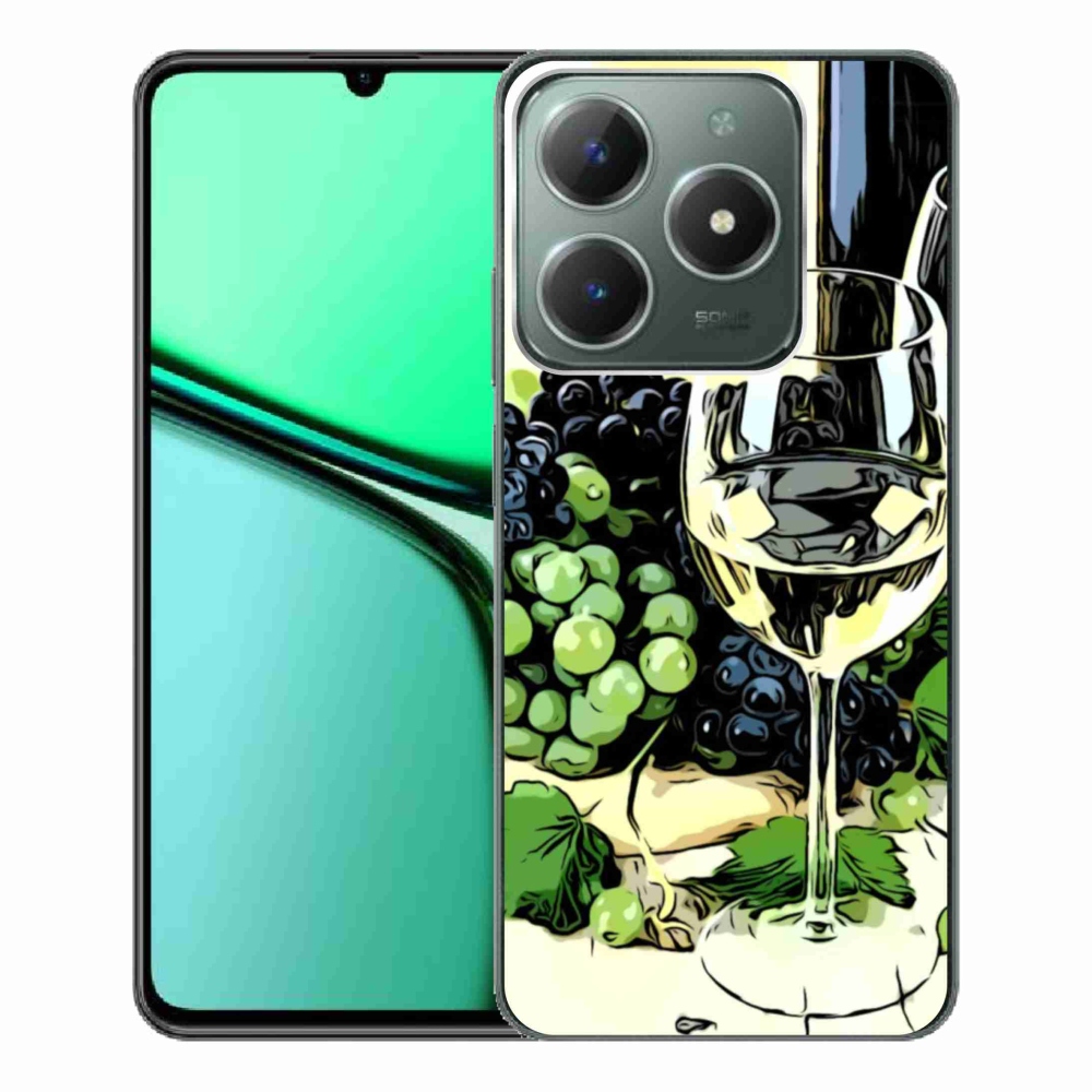 Zselés borítás mmCase a Realme C61 készülékhez - borospohár