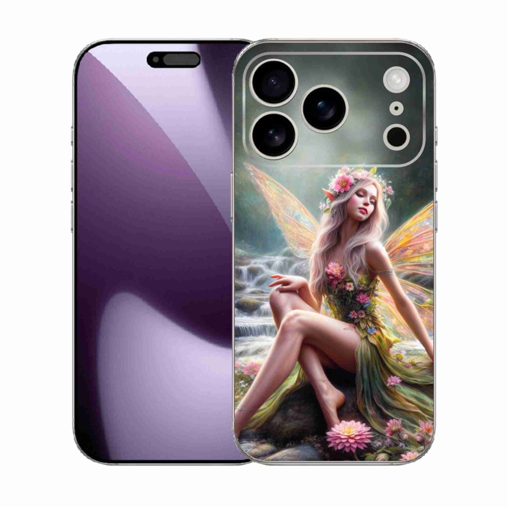 Zselés borítás mmCase iPhone 17 Pro készülékhez - pillangó nő 1