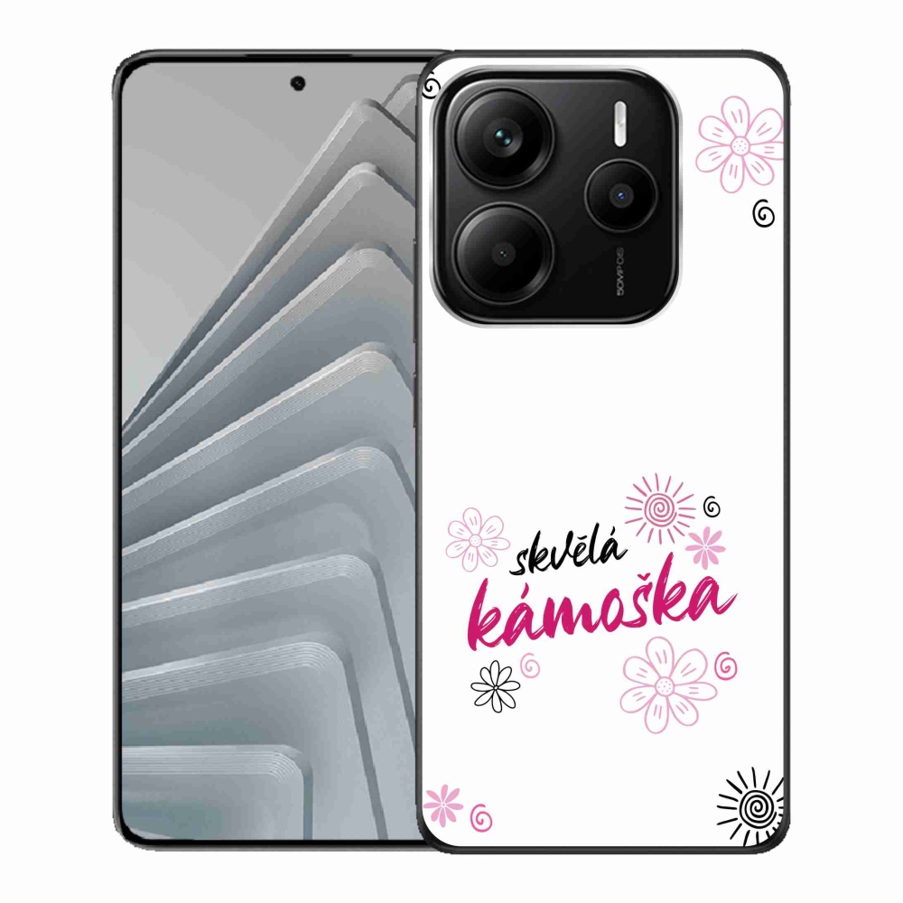 Gél borítás mmCase a Xiaomi Redmi Note 14 5G-hez - nagyszerű haver fehér háttérrel