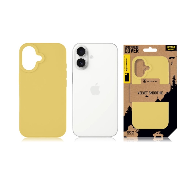 Taktikai bársony Smoothie borító Apple iPhone 16 banánhoz