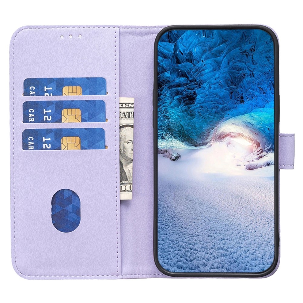 BNF könyvtáska Samsung Galaxy S23 FE készülékhez - világos lila