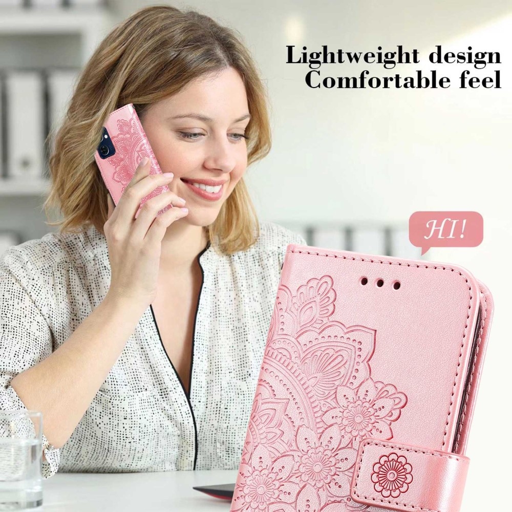 Mandala könyv tok Oppo Find X5 Lite-hoz - rózsaarany