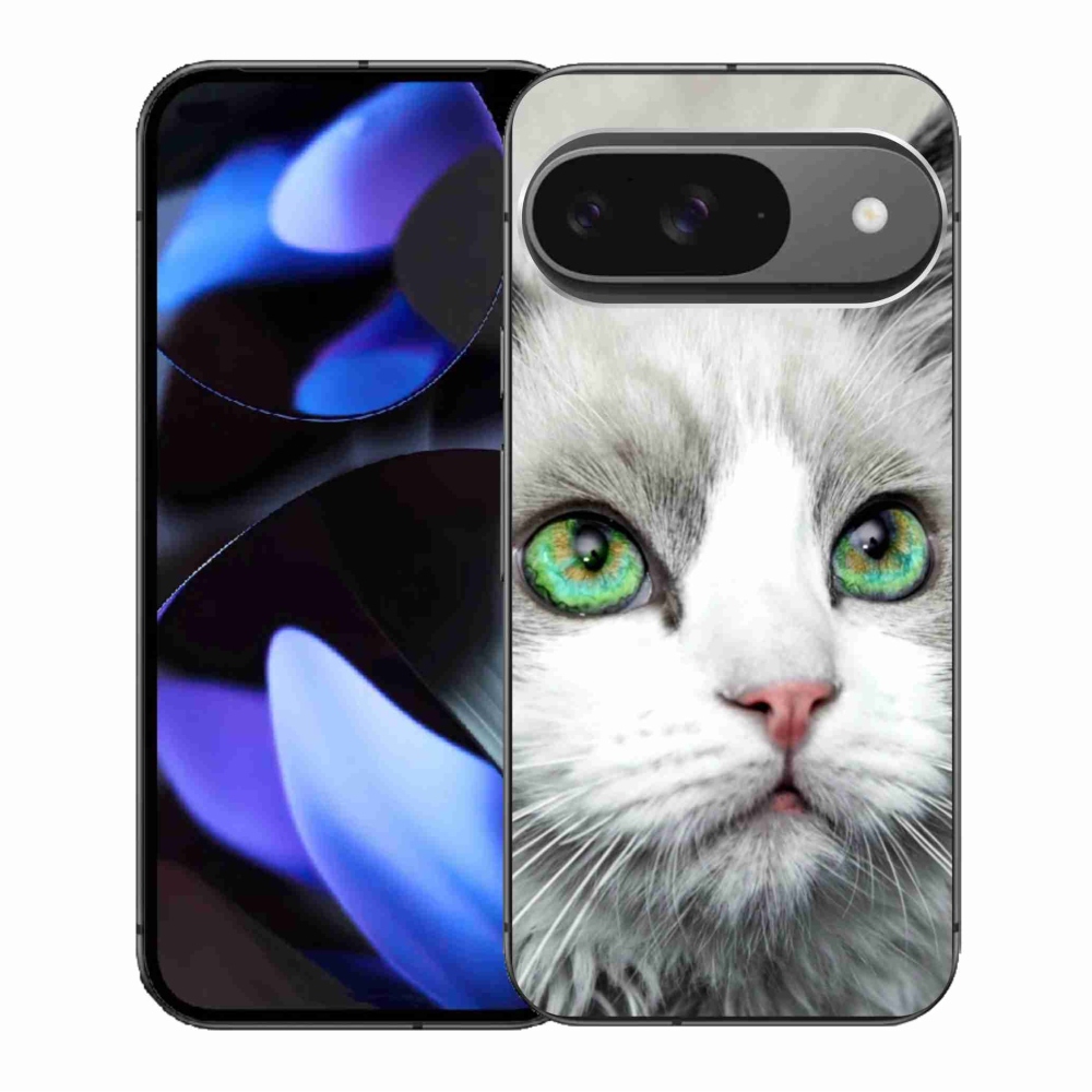 Zselés borítás mmCase a Google Pixel 9/9 Pro számára - macska nézet