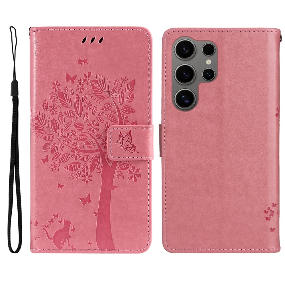 Fák könyve tok Samsung Galaxy S25 Ultra - rózsaszín
