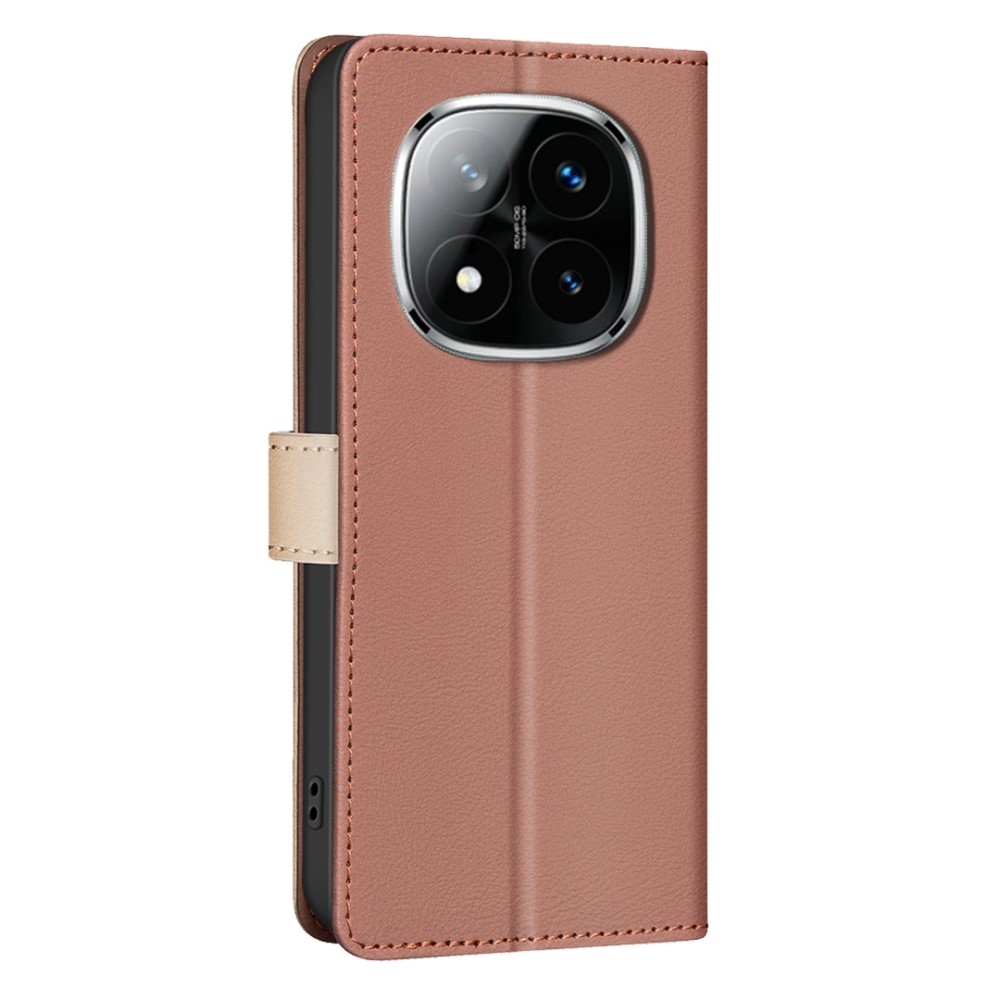 BNF DUO könyvtáska Xiaomi Redmi Note 14 Pro - barna