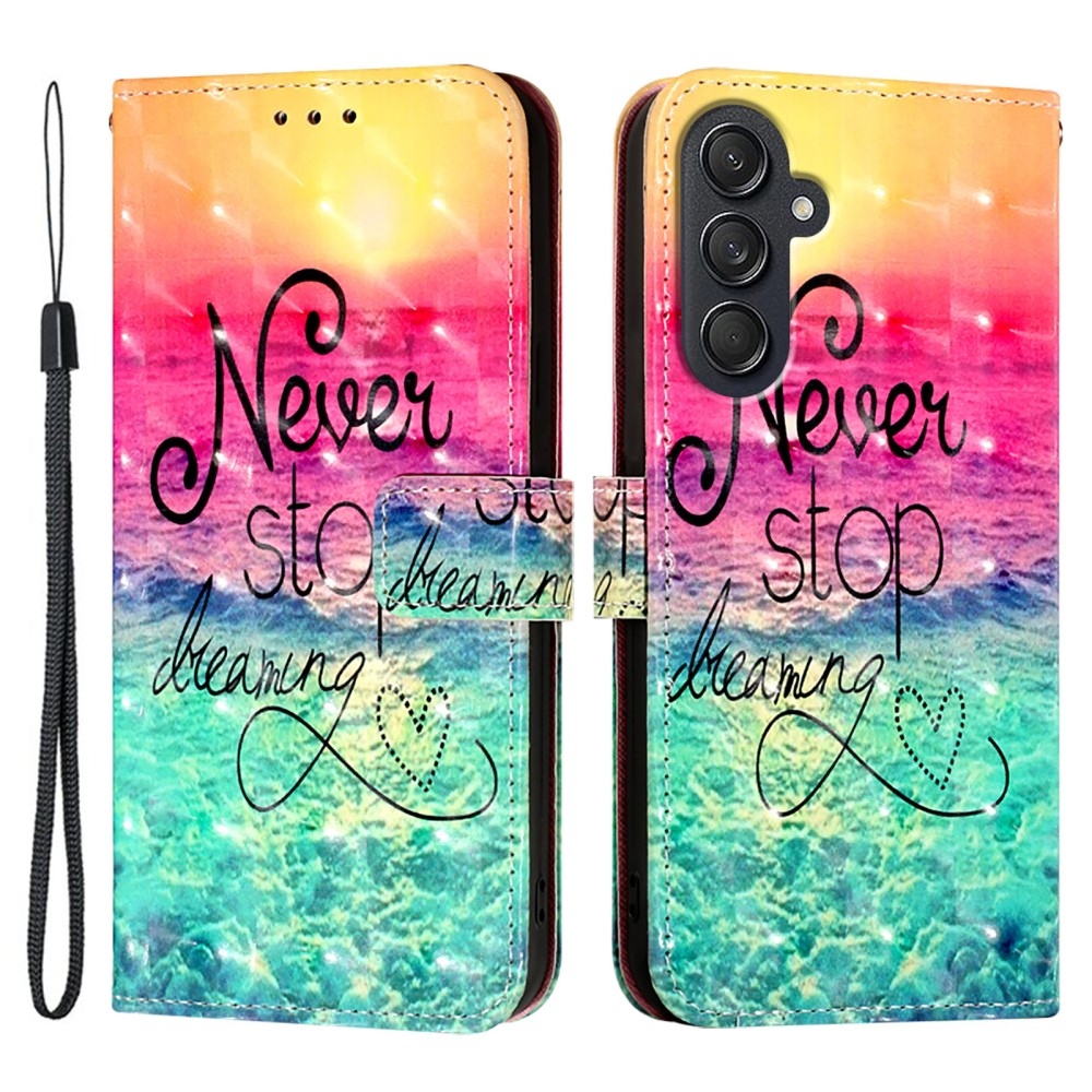 Patte könyv tok Samsung Galaxy M55 5G - álmodozz tovább