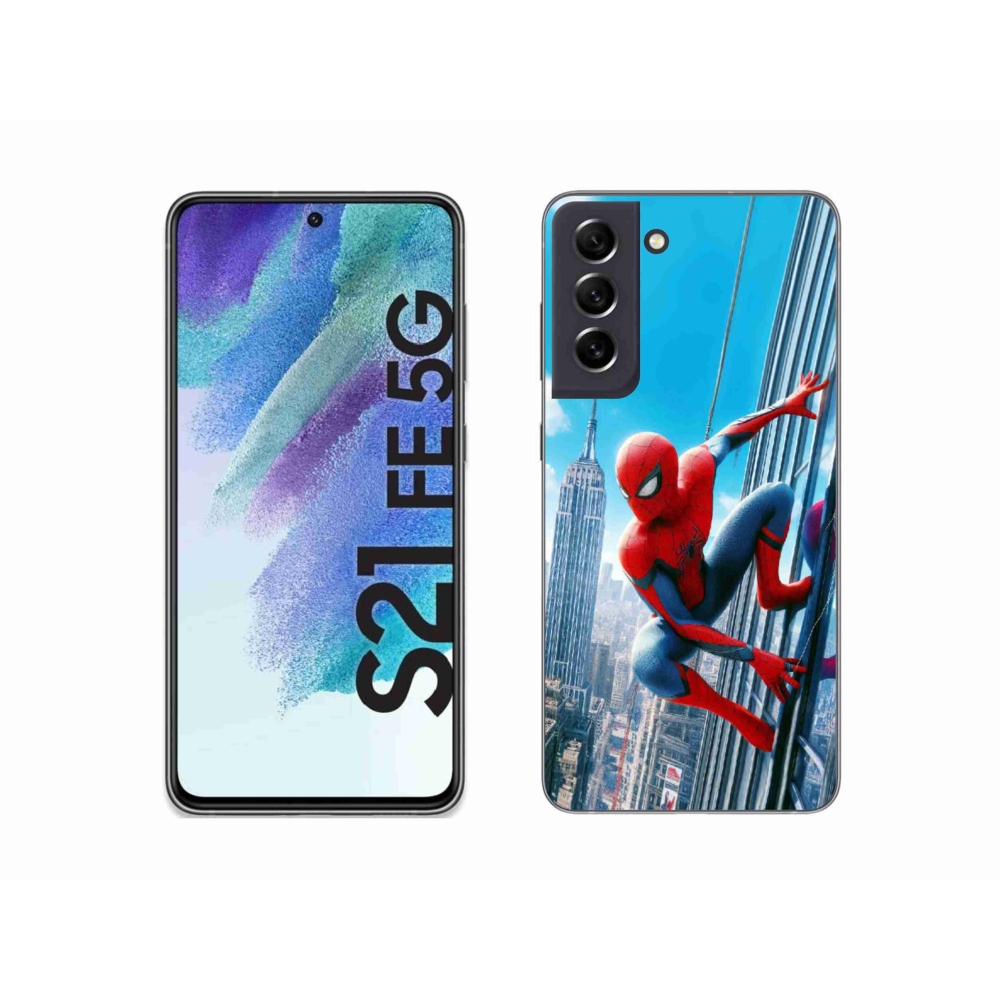 Gél borítás mmCase Samsung Galaxy S21 FE 5G - pókemberhez