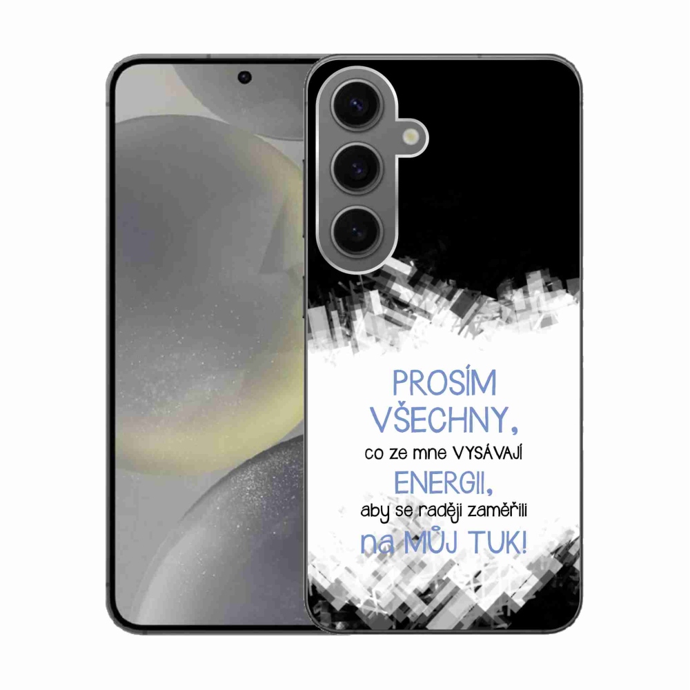 Gél borító mmCase Samsung Galaxy S24 - vicces szöveg 1 kék