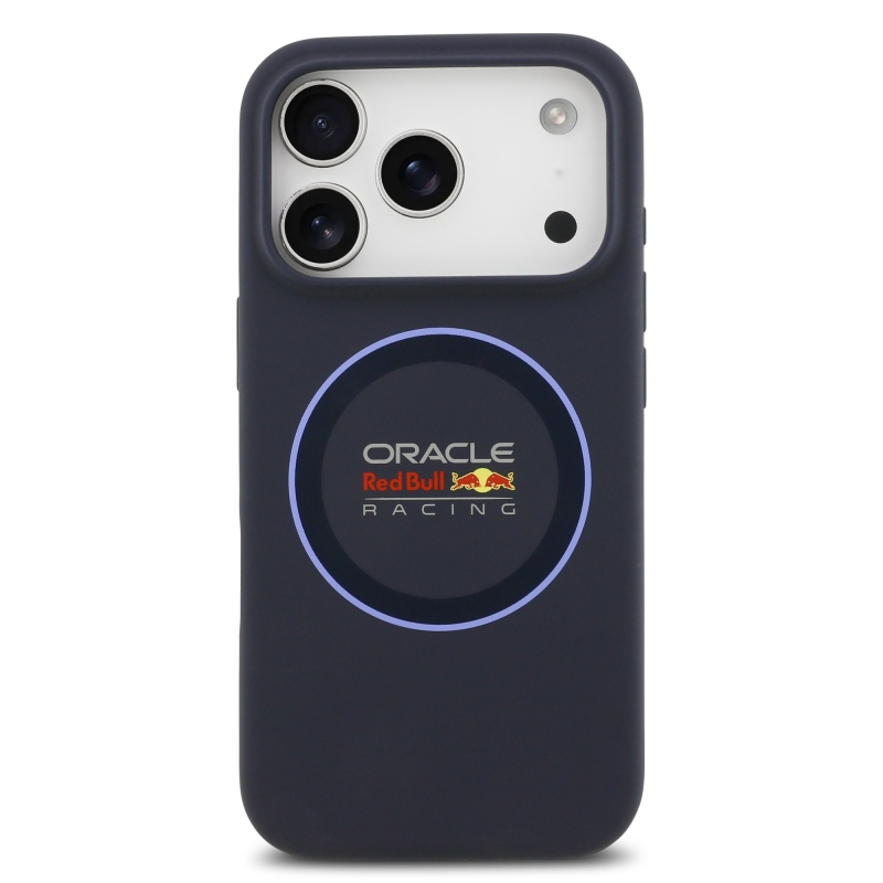 Red Bull szilikon kék gyűrűs MagSafe hátlap iPhone 17 Pro tengerészgyalogsághoz