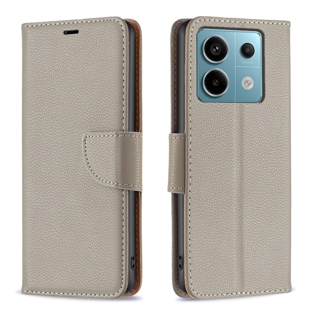 Állványos könyv tok Xiaomi Redmi Note 13 Pro 5G/Poco X6 5G - szürke