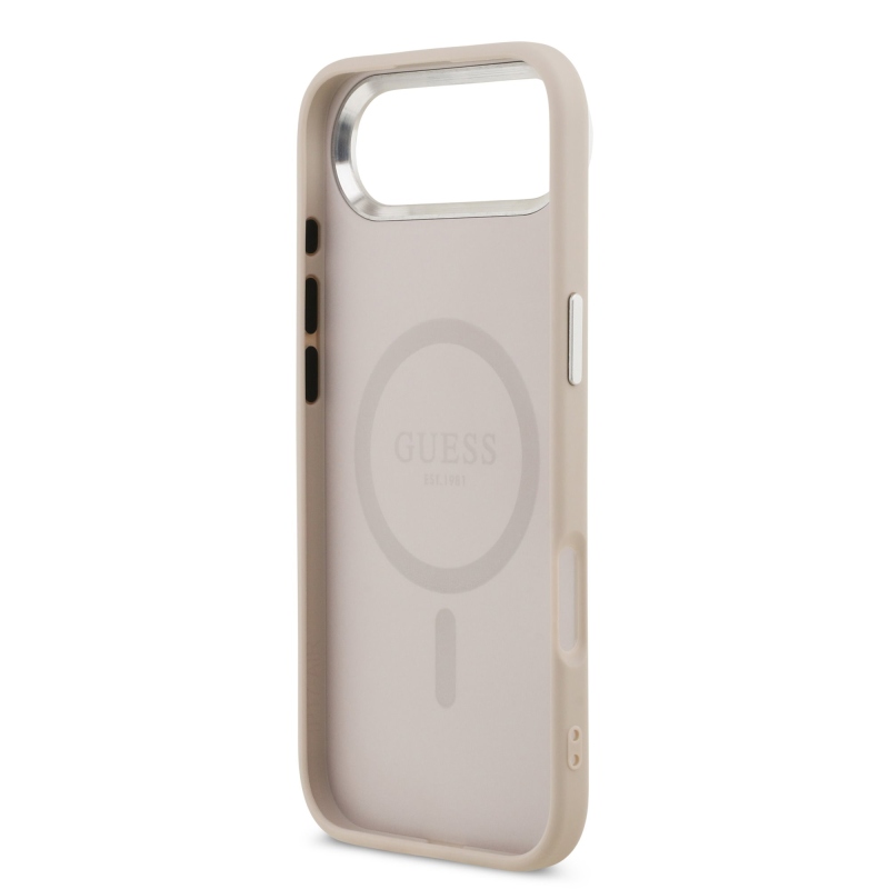 Guess PU Saffiano MagSafe MagSafe hátlap iPhone Air rózsaszínhez