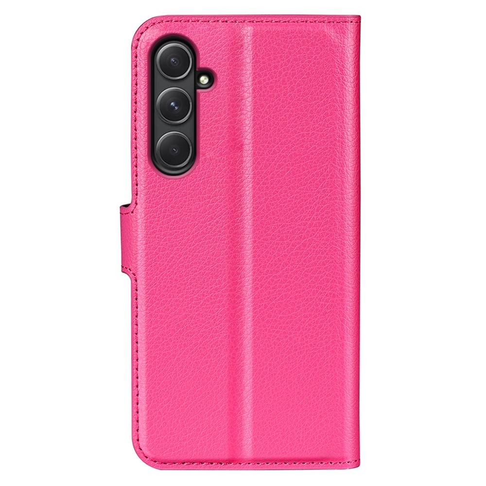 Litchi könyv tok Samsung Galaxy A55 5G - rózsaszínű