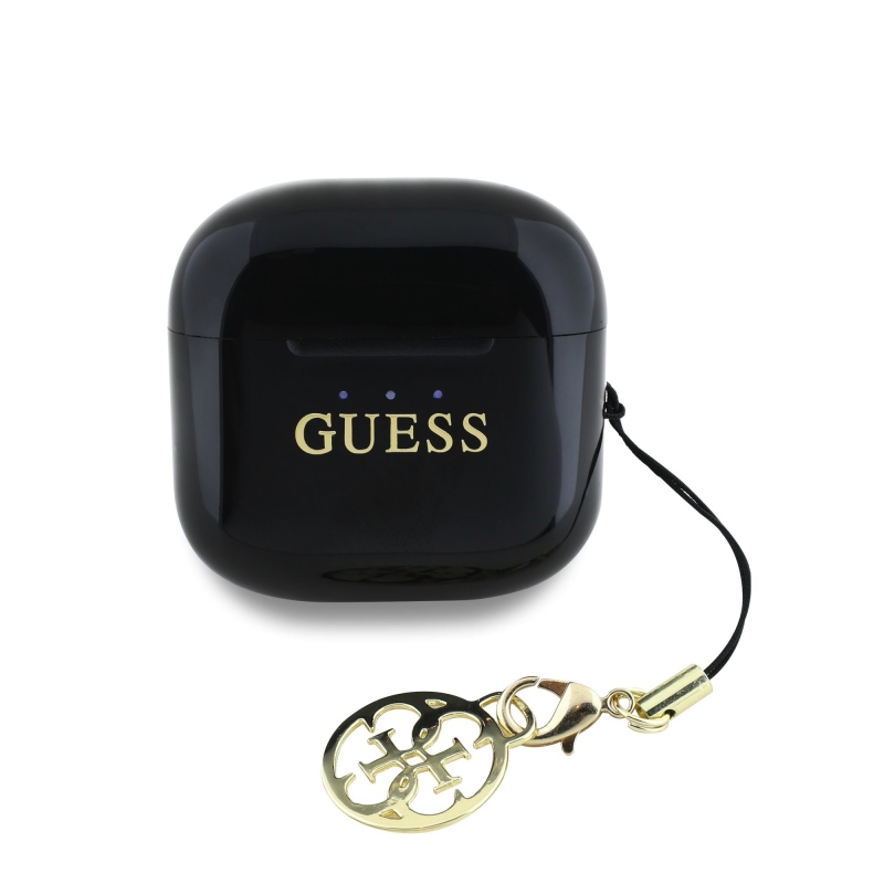 Guess Classic Logo Charm TWS vezeték nélküli fejhallgató fekete