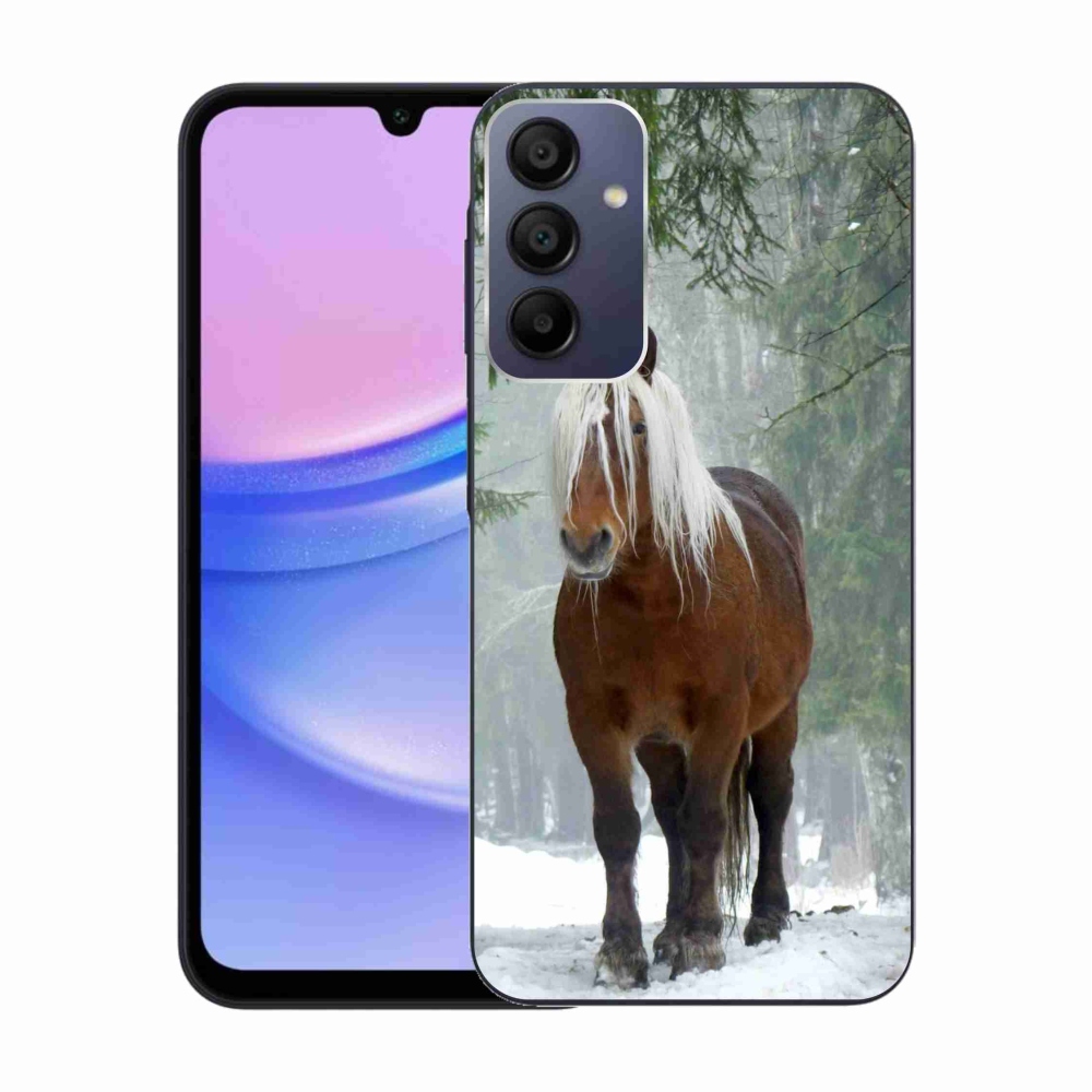 Gél tok mmCase a Samsung Galaxy A15 4G/5G készülékhez - ló az erdőben