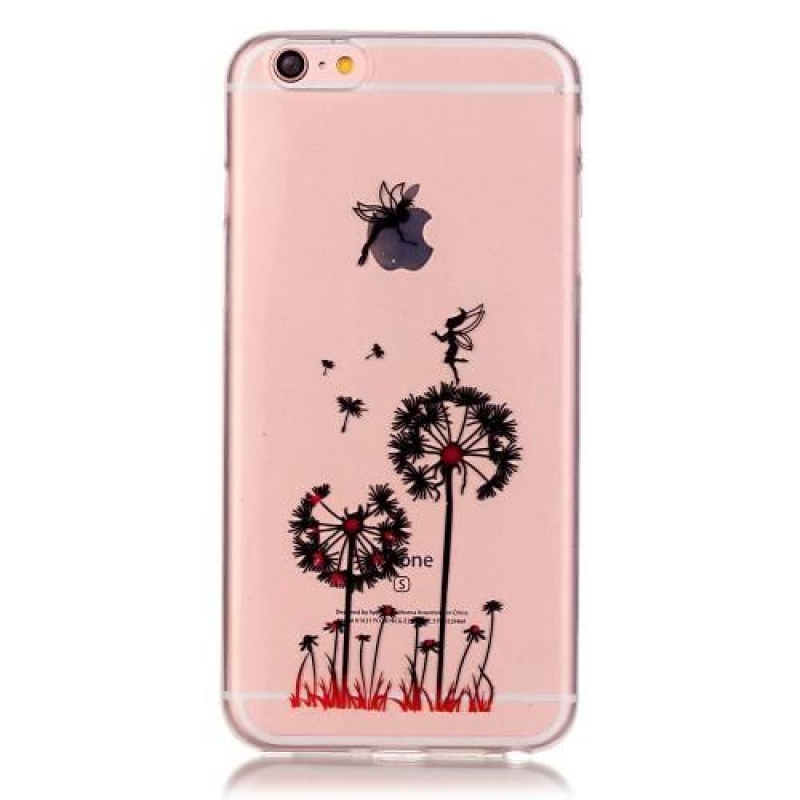 Átlátszó, vékony zselés tok iPhone 6 és iPhone 6s készülékhez - pitypang