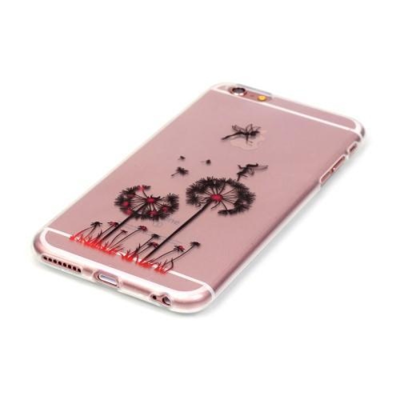 Átlátszó, vékony zselés tok iPhone 6 és iPhone 6s készülékhez - pitypang