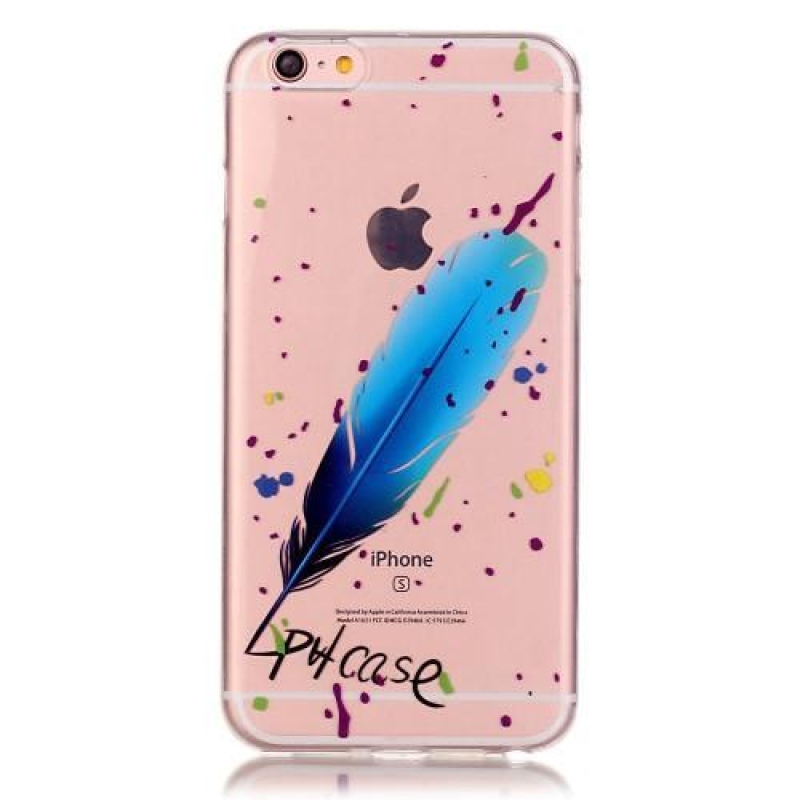 Átlátszó, vékony zselés tok iPhone 6 és iPhone 6s készülékhez - toll